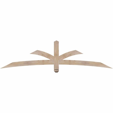 Ekena Millwork Davenport Smooth Timber Gable Bracket, Douglas Fir, 84"W x 21"H x 3 1/2"D x 3 1/2"F, 6/12 Pitch GBW084X21X0404DAV00SDF